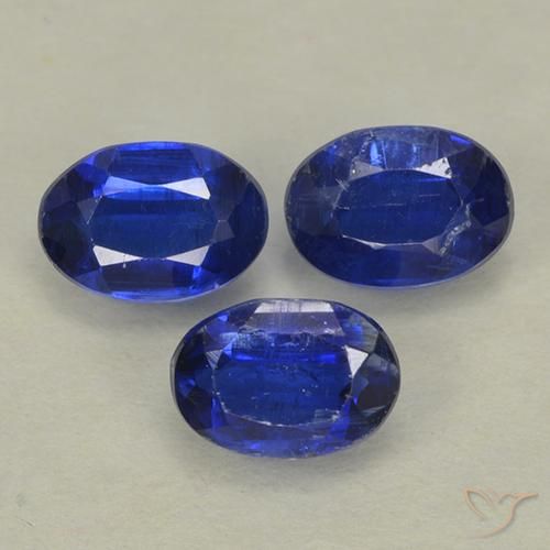 1.52ctw Naturale Blu navy Cianite, Ovale, VS-SI