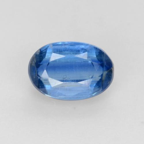 Cianite Blu Navy brillante naturale da 0.76 ct, Taglio ovale, SI