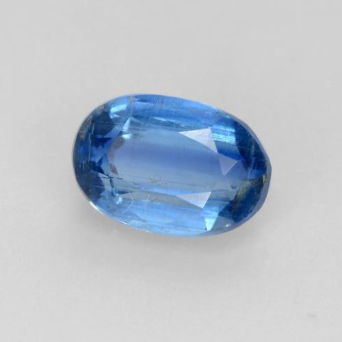 Cianite Blu Navy brillante naturale da 0.76 ct, Taglio ovale, SI