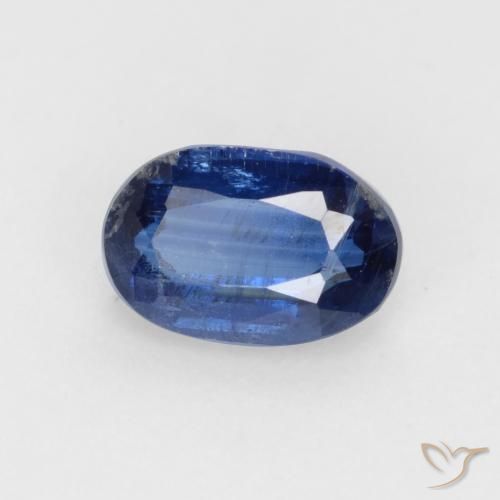 Cianite Blu scuro naturale da 0.64 ct, Ovale, SI