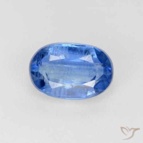 0.72ct Naturale Blu medio Cianite, Ovale, SI