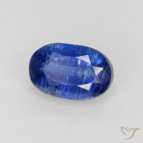 Cianite Blu scuro naturale da 0.74 ct, Ovale, SI-I1