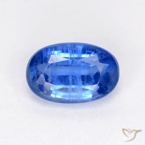 0.73ct Naturale Blu navy chiaro Cianite, Ovale, SI