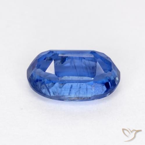 Cianite Blu navy chiaro naturale da 0.73 ct, Ovale, SI