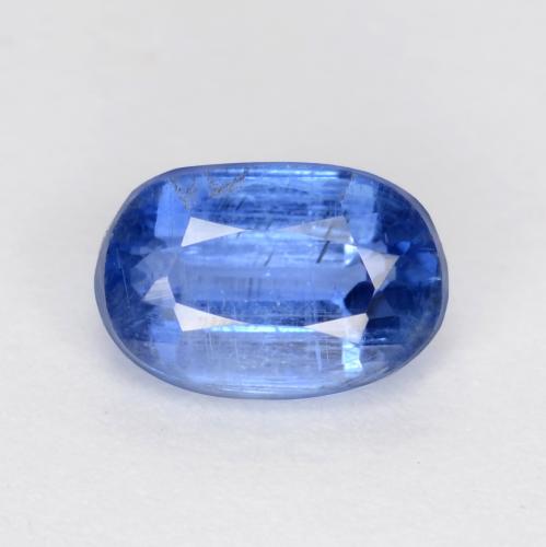 Cianite Blu navy chiaro naturale da 0.78 ct, Taglio ovale, SI