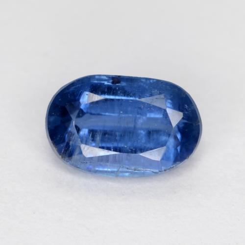 Cianite naturale blu da 0,70 ct, taglio ovale, SI