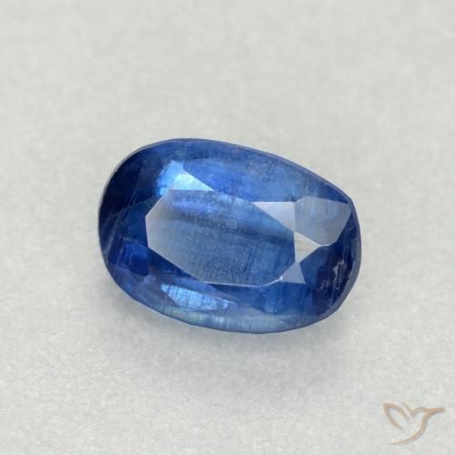Cianite Blu scuro naturale da 0.76 ct, Ovale, SI-I1