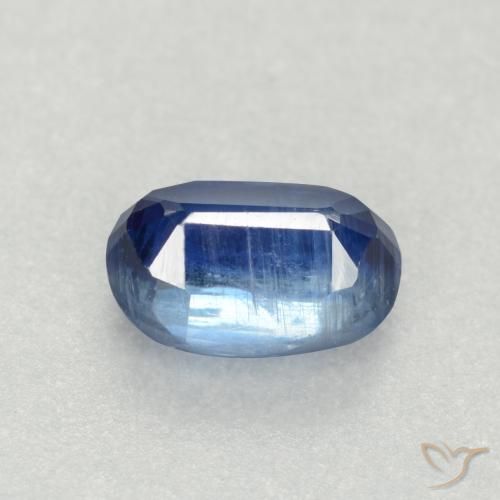 Cianite Blu scuro naturale da 0.76 ct, Ovale, SI-I1
