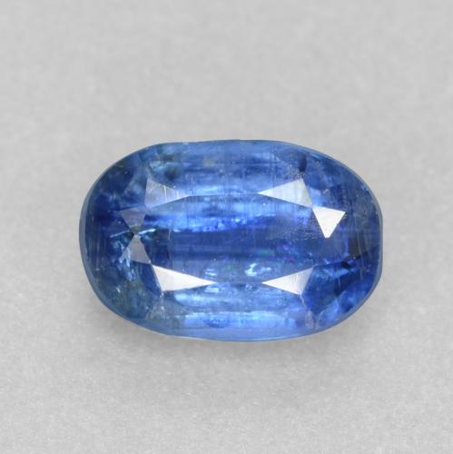 Cianite naturale blu da 0,63 ct, taglio ovale, I1