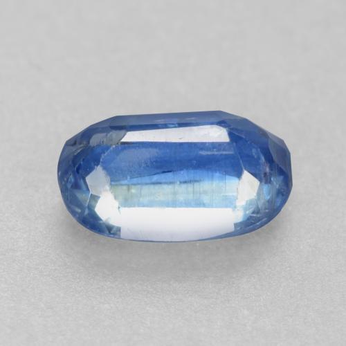 Cianite naturale blu da 0,63 ct, taglio ovale, I1