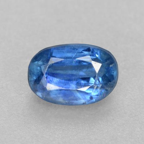 Cianite Blu navy chiaro naturale da 0.58 ct, Taglio ovale, SI