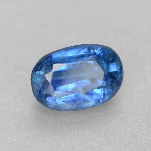 Cianite Blu navy chiaro naturale da 0.58 ct, Taglio ovale, SI