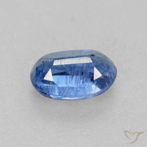 Cianite Blu scuro naturale da 0.73 ct, Ovale, I1