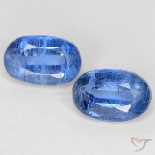 1.27ctw Naturale Blu Navy brillante Cianite, Ovale, SI