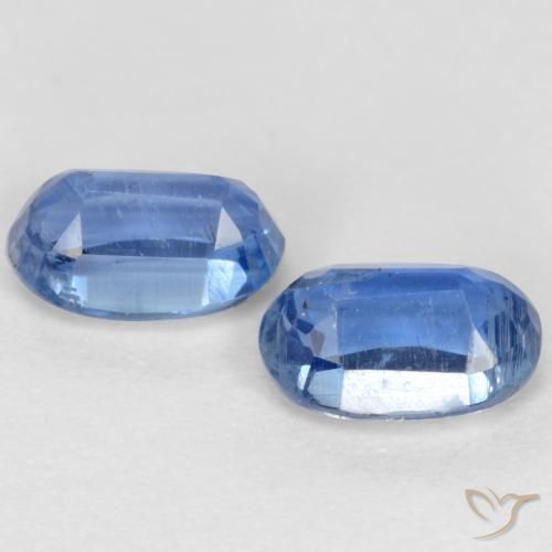 Gemme di Cianite Blu Navy brillante naturale da 1.27 ct, Ovale, SI