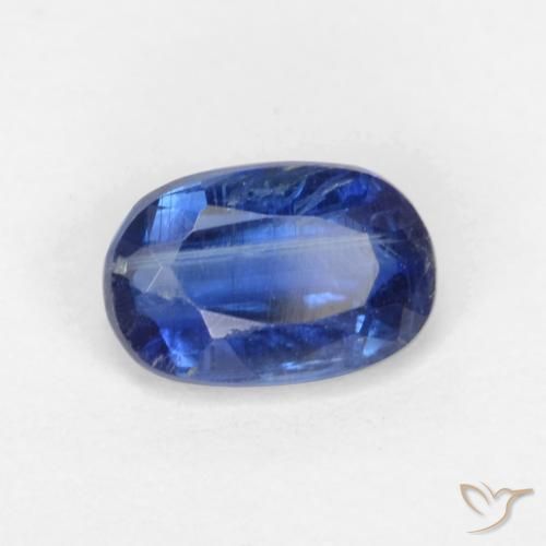 Cianite Blu scuro naturale da 0.68 ct, Ovale, SI-I1