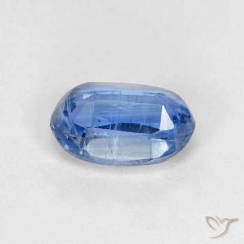 Cianite Blu Navy brillante naturale da 0.77 ct, Ovale, SI-I1