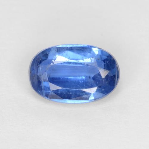 Cianite naturale blu da 0,64 ct, taglio ovale, SI-I1