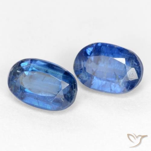 Gemme di Cianite Blu medio naturale da 1.59 ct, Ovale, SI-I1