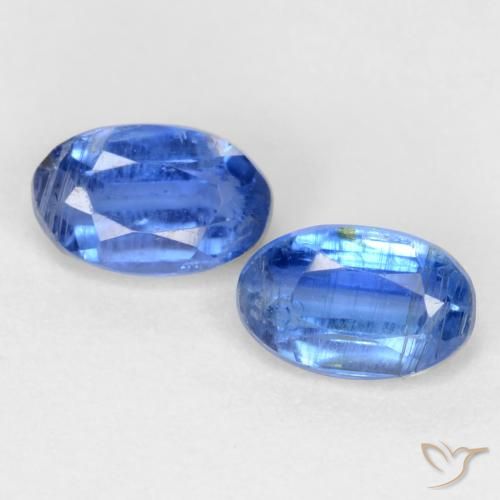 0.73ctw Naturale Blu scuro Cianite, Ovale, SI-I1