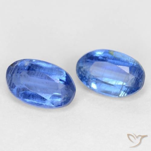 Gemme di Cianite Blu scuro naturale da 0.73 ct, Ovale, SI-I1