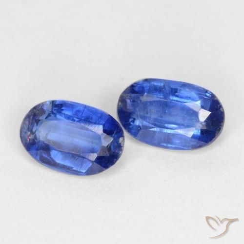 Gemme di Cianite Blu scuro naturale da 0.98 ct, Ovale, SI-I1