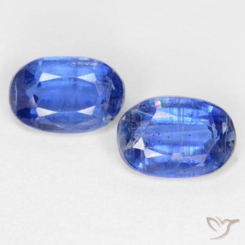 1.33ctw Naturale Blu navy Cianite, Ovale, SI-I1