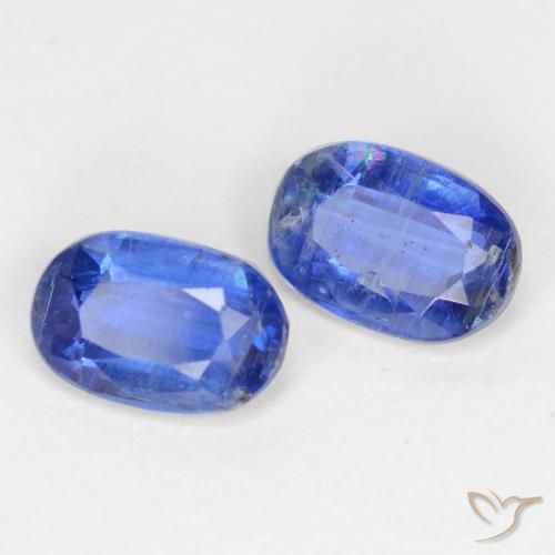 Gemme di Cianite Blu navy naturale da 1.33 ct, Ovale, SI-I1