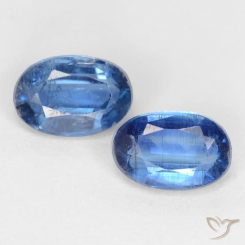 1.46ctw Naturale Blu medio Cianite, Ovale, I1