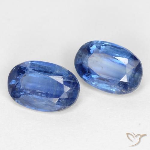 Gemme di Cianite Blu scuro naturale da 1.39 ct, Ovale, I1