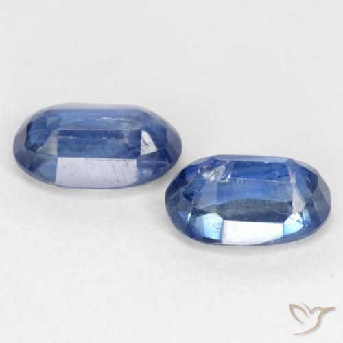Gemme di Cianite Blu scuro naturale da 1.39 ct, Ovale, I1