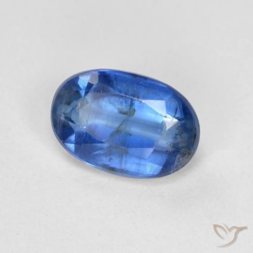 Cianite Blu scuro naturale da 0.64 ct, Ovale, SI-I1