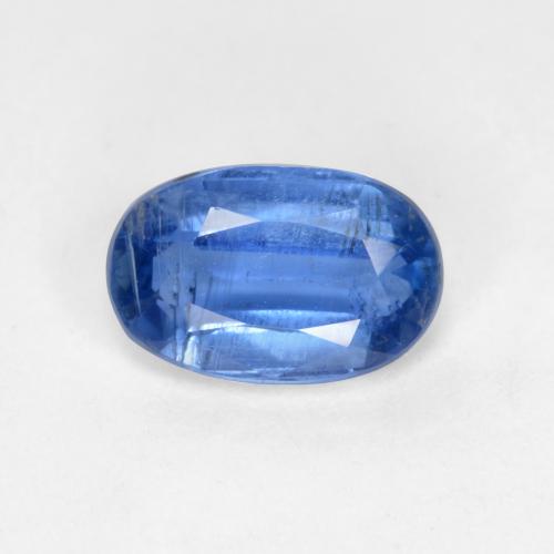 Cianite Blu scuro naturale da 0.64 ct, Taglio ovale, SI-I1
