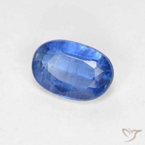 Cianite Blu scuro naturale da 0.68 ct, Ovale, SI-I1