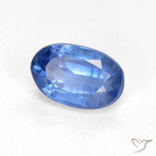 Cianite Blu scuro naturale da 0.69 ct, Ovale, VS-SI