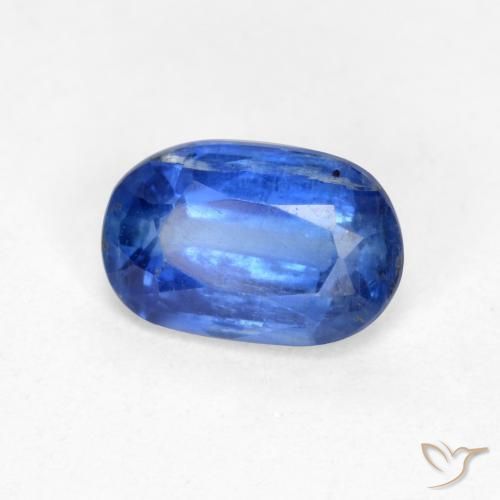 0.58ct Naturale Blu scuro Cianite, Ovale, SI-I1