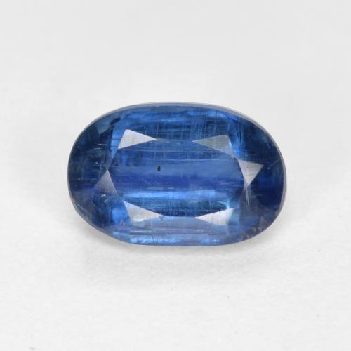 Cianite Blu scuro naturale da 0.67 ct, Taglio ovale, SI-I1