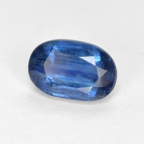 Cianite Blu scuro naturale da 0.67 ct, Taglio ovale, SI-I1