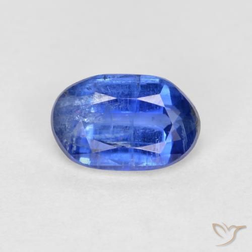 0.70ct Naturale vero blu Cianite, Ovale, SI-I1