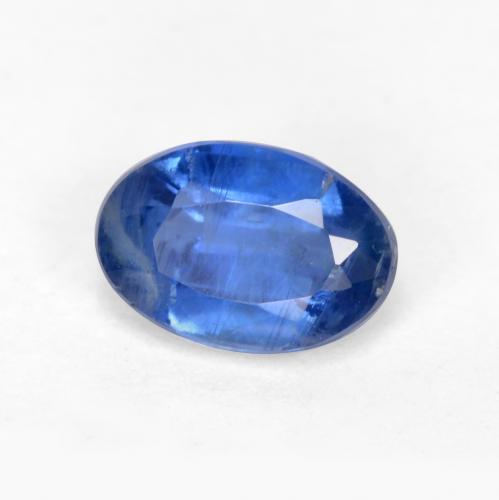 0.72ct Naturale Blu scuro Cianite, Ovale, SI-I1