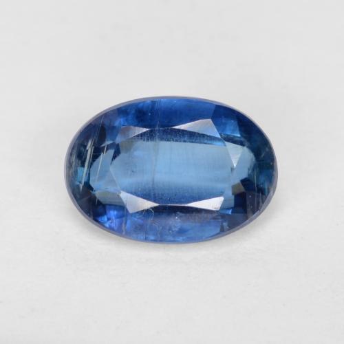 Cianite naturale blu da 0,68 ct, taglio ovale, SI-I1