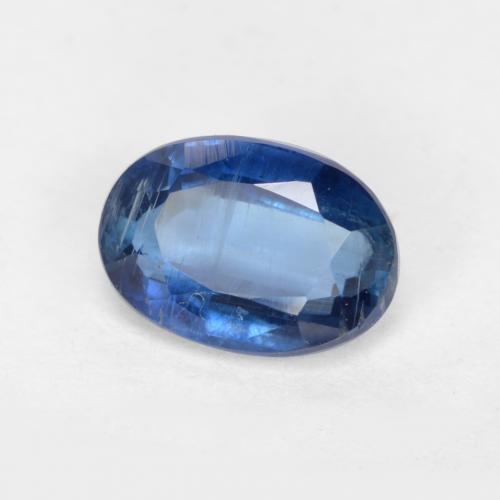 Cianite naturale blu da 0,68 ct, taglio ovale, SI-I1