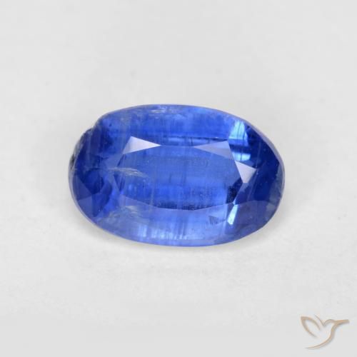 0.62ct Naturale Blu scuro Cianite, Ovale, SI-I1
