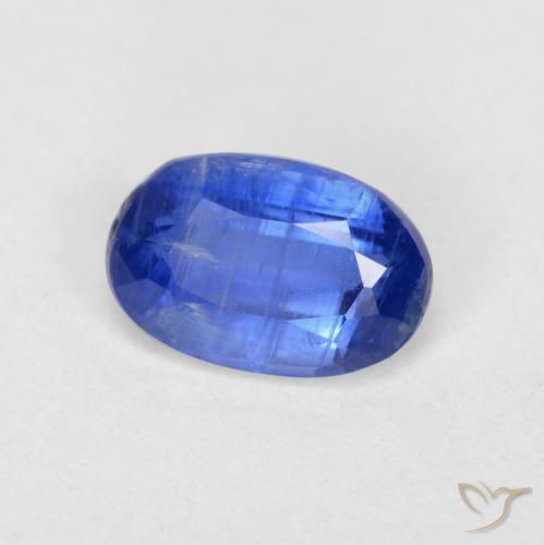 Cianite Blu scuro naturale da 0.62 ct, Ovale, SI-I1