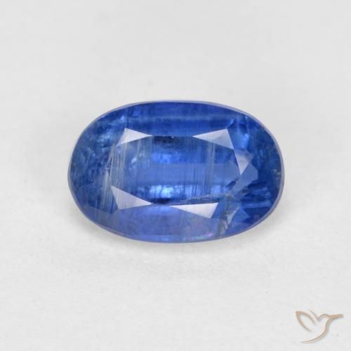 0.79ct Naturale Blu fiordaliso Cianite, Ovale, SI-I1