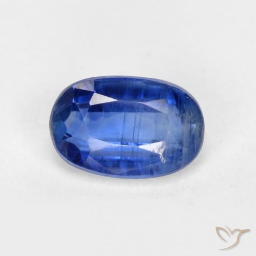 0.75ct Naturale Blu scuro Cianite, Ovale, SI-I1