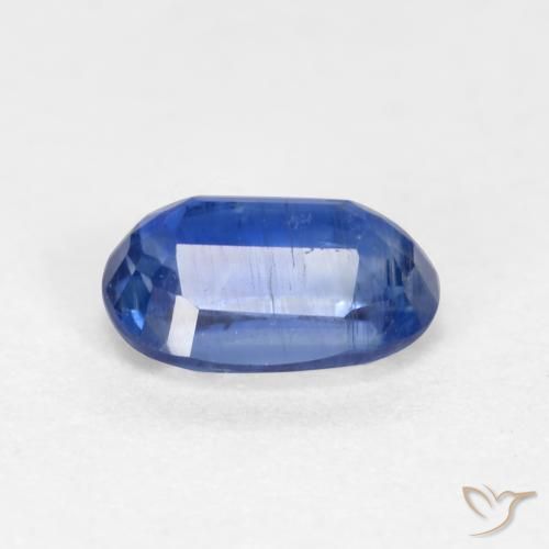 Cianite Blu scuro naturale da 0.75 ct, Ovale, SI-I1