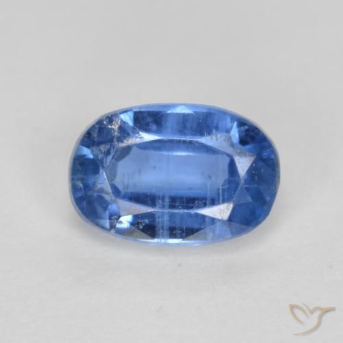 0.75ct Naturale Blu navy Cianite, Ovale, SI-I1