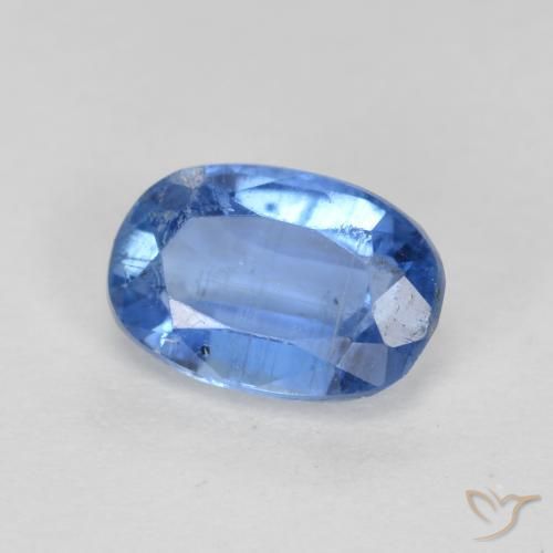 Cianite Blu navy naturale da 0.75 ct, Ovale, SI-I1
