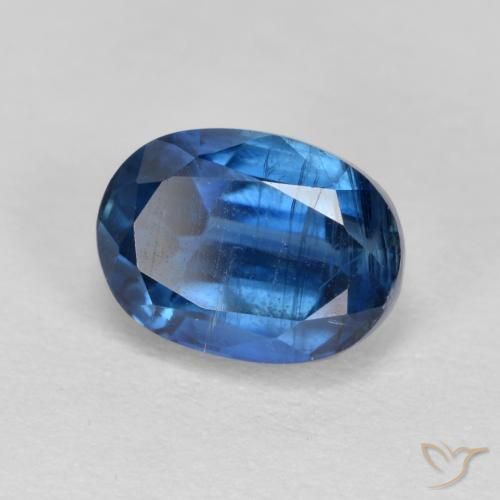 Cianite Blu scuro naturale da 1.61 ct, Taglio ovale, VS-SI